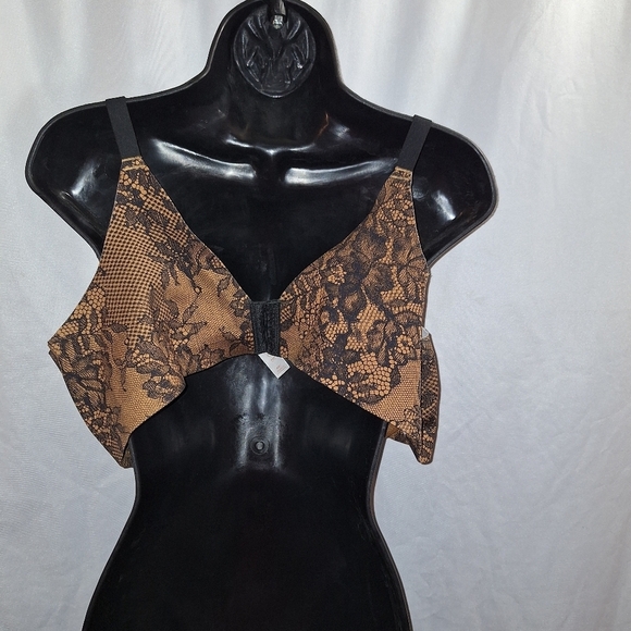 Cacique floral bra 44C Wide sides - Picture 3 of 5